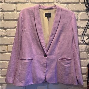 J. Crew Parke Linen Blazer in Lavender